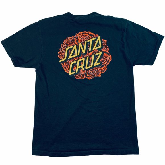 Santa Cruz Skateboard Roses tee shirt small - Picture 1 of 3